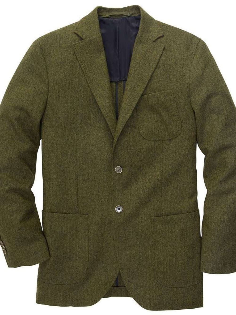 NWT Southern Proper Men's Green Herringbone Wool Blend Sport Coat Blazer 44L